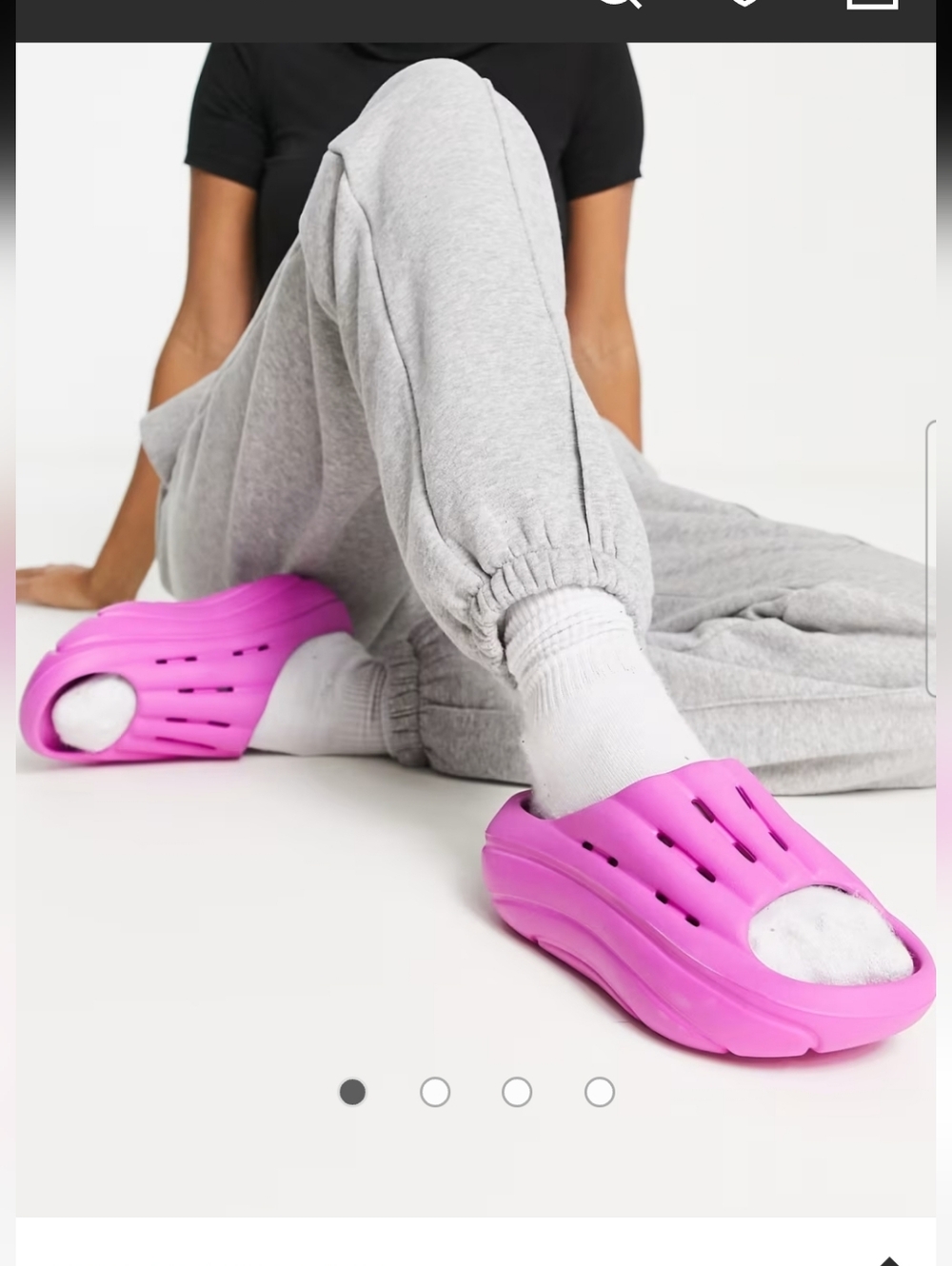 UGG Bright Pink Foam Clog Mules